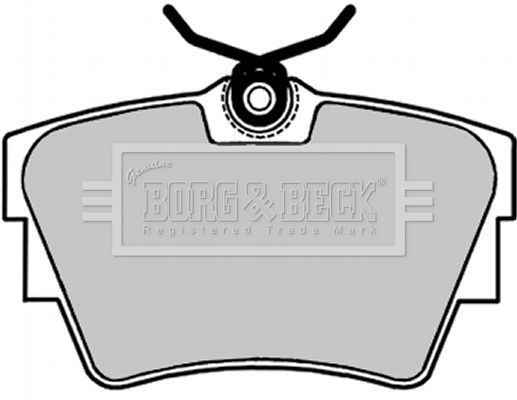 BORG & BECK stabdžių trinkelių rinkinys, diskinis stabdys BBP1693